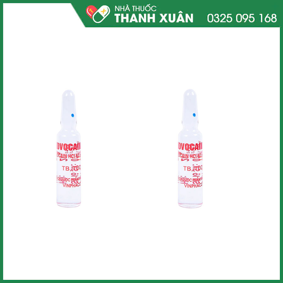 Novocain 3% thuốc gây tê tiêm thấm, gây tê vùng, gây tê tủy sống